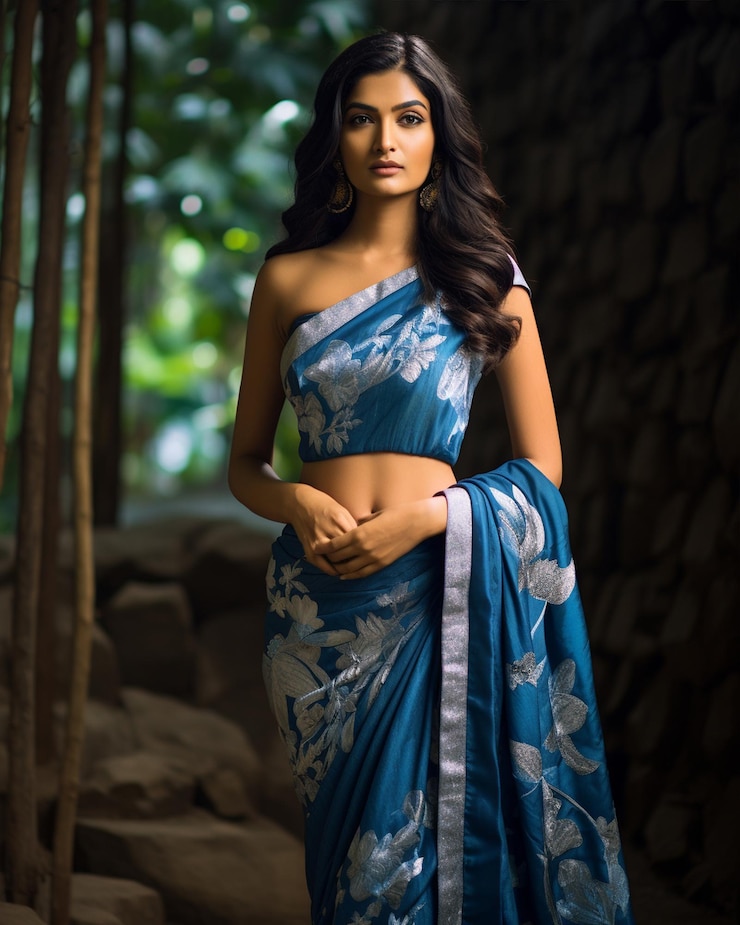 anu-mae-blue-sari-nature_961875-150205